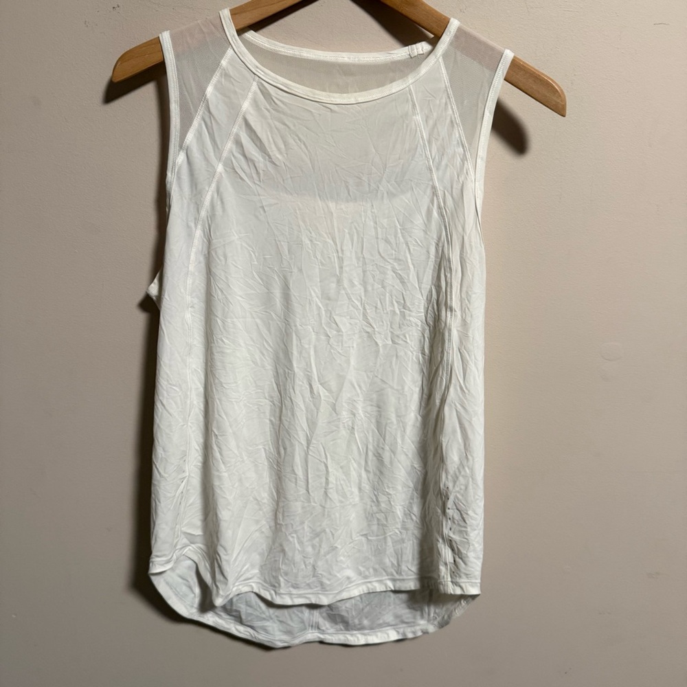 Lululemon Sculpt Tank Top White- Size Medium